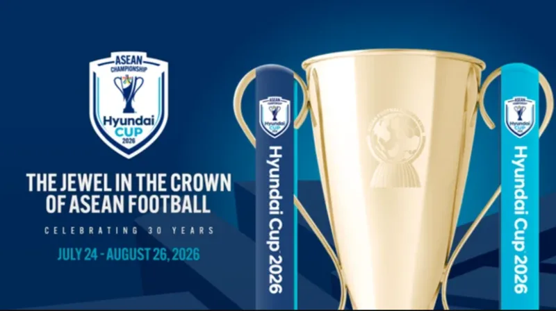 AFF Cup 2026 khởi tranh vòng bảng từ ngày 24/7/2026 và khép lại bằng trận chung kết lượt về ngày 26/8/2026.